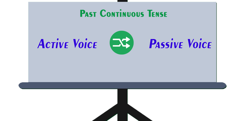 Active and Passive Voice of Past Continuous Tense
