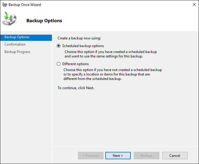 Windows Server 2016 Backup Solutions