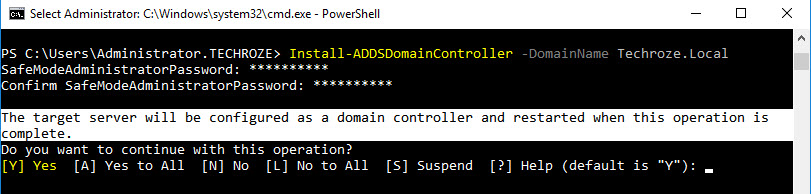 Installing-Uninstalling Existing Domain Controller Using PowerShell