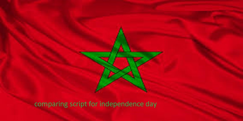 Comparing Script for Independence Day of Morocco