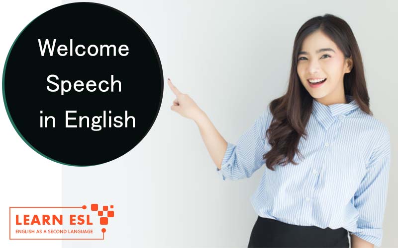 Welcome Speech in English