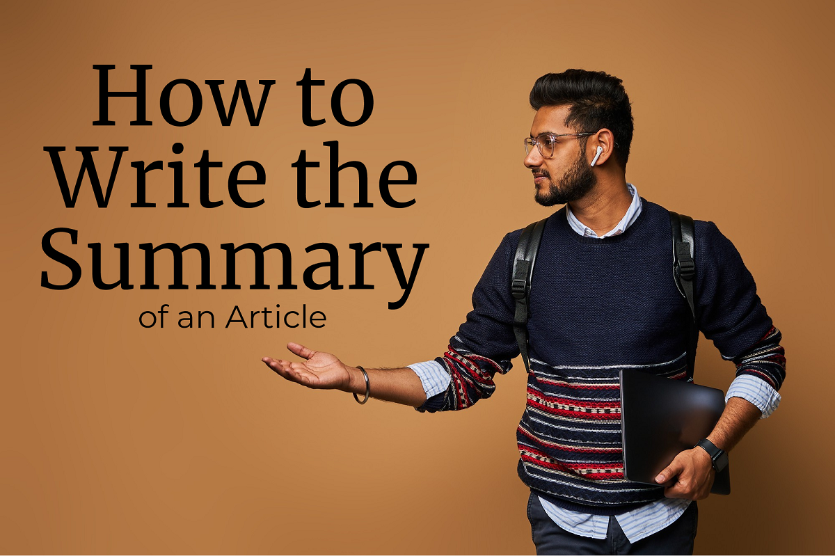 how do you write a summary of an article